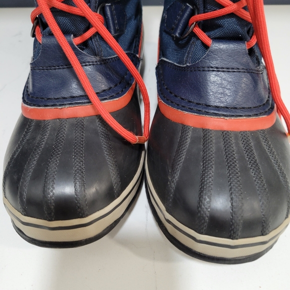 Sorel Yoot Pac Snow Boot Navy and Black With Red Laces Waterproof  Size 5 - Picture 7 of 14